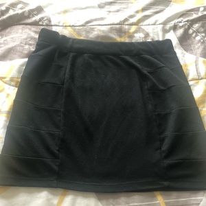 Black miniskirt